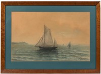 B. Slade - Riverhead, NY - Nautical Watercolor