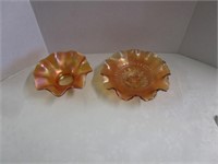 Carnival glass candy dishes