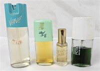 Lot Of 4 Vtg Perfumes, Verve', Wind Song & More