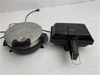 Waffle iron and sandwich maker