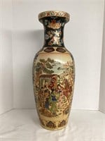Royal Satsuma Hand Painted Floor Vase