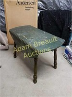Antique 46 inch drop leaf table