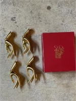 Gold Tone Place Card Holders