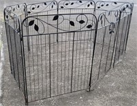 Foldable fence 36"x45" 8 panels 24' diameter