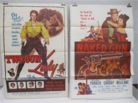 1950s Westerns Tri-Fold Poster Lot