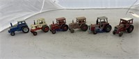 6 Toy Tractors as is