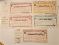 RARE Set of 5 Different Sudan Postal Order. SU1