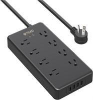 TROND 8-Outlet Surge Protector Strip