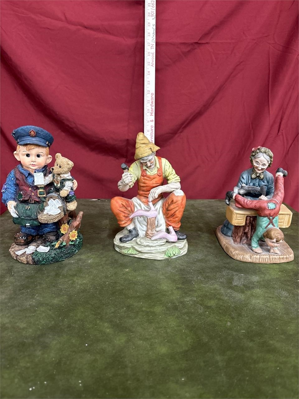 3 porcelain figurines