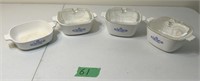 Corning Ware Dishes & 3 Lids