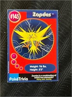 Vintage 1998  Pokemon Card  POKETRIVIA  PROMO