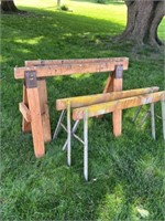 Two pair of sawhorses