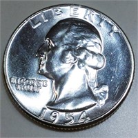 1954 Washington Silver Quarter Uncirculated