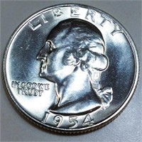 1954-D Washington Silver Quarter Uncirculated