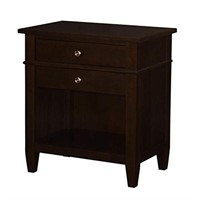 SIMPLIHOME Carlton 24 inches Wide Night Stand, Be