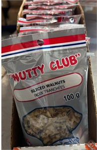 NEW (12x100g) Nutty Club Sliced Walnuts