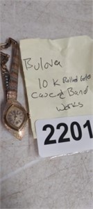 BULOVA 10K ROLLED GOLD WATCH