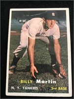 1957 Topps #62 Billy Martin HOF Lower grade Condit