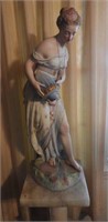Beautiful hand painted bisque statue of Rebecca