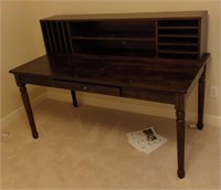 Computer desk with sorter top