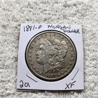 1891P Morgan Dollar XF