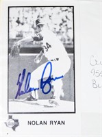 NOLAN RYAN Autographed Photo Signed