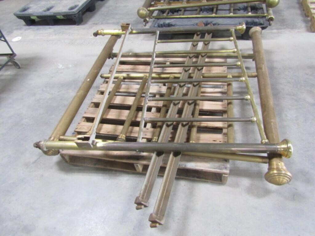 BRASS BED WITH RAILS