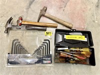 Mixed Tools Lot with Allen Wrenches,