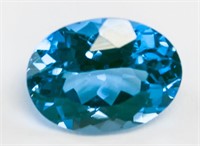 6.75ct Oval Blue-Green Natural Parti Sapphire