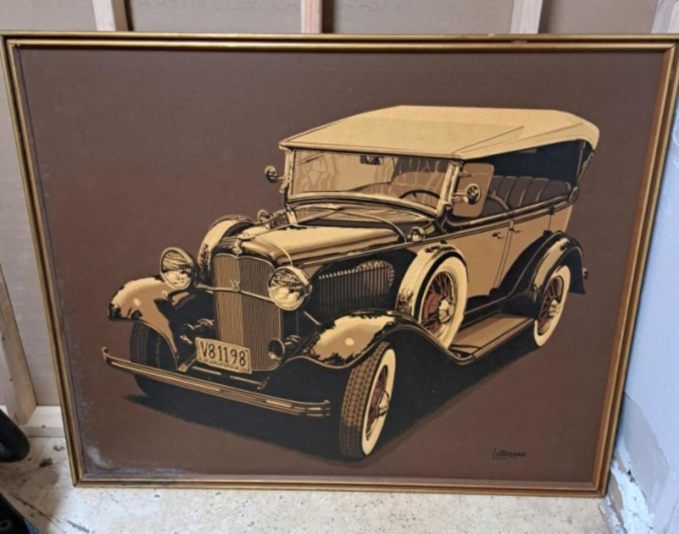 Ford Model A Wall Art by Letterman