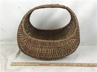 Vintage Crescent Harvest Basket