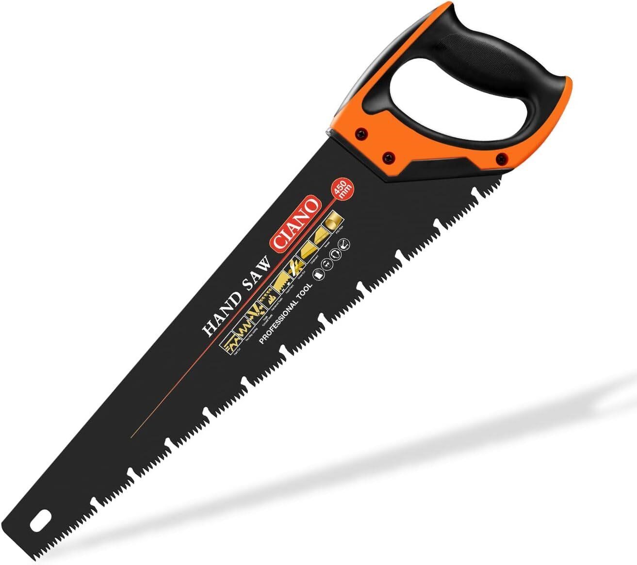 CIANO 18in Hand Saw  8Tpi  Non-Slip Handle