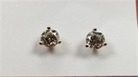 14kt WG Diamond Stud Earrings 1.02ct TDW