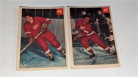 2 1954 55 Parkhurst Hockey Cards #47 48