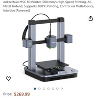 3D PRINTER (OPEN BOX, UNTESTED)