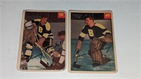 2 1954 55 Parkhurst Hockey Cards #49 50
