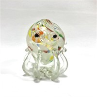 Art Glass Paperweight Silly Otopus