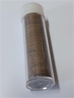 Plastic Tube of 1900s Wheat Pennies