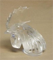 Lalique France Crystal "Tete De Cuq"