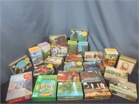 Big Box of VTG Mini Puzzles - Each Box Says if