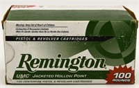 100 Rounds Remington UMC .357 Mag Ammunition