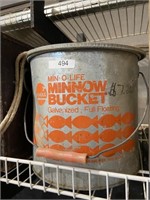 metal Min o Life bucket galvanized