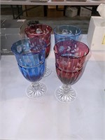 Ajka Crystal 4 Iced Beverage Pastel RoseBlue