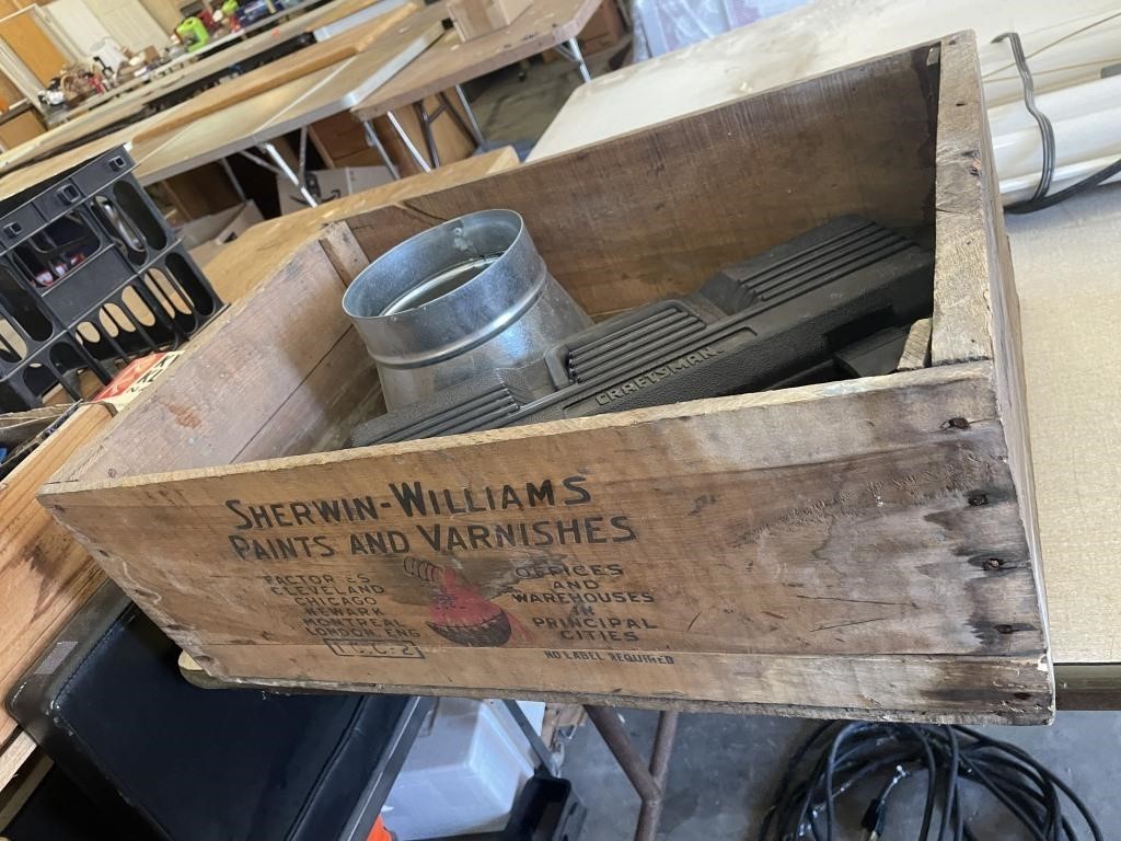 Wooden box with extras