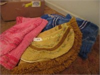 Box lot- blue, gold and pink sets of bathroom