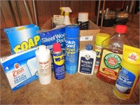 Box lot-cleaning agents-carpet shampoo, scotch