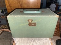 Vintage green traveling case