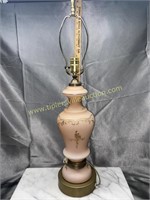 Vintage pink and gold lamp