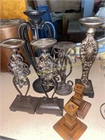 Group of candle stands