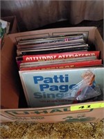 BOX OF COUNTRY RECORD ALBUMS